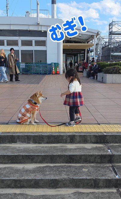 まーちゃんがそばに来て…