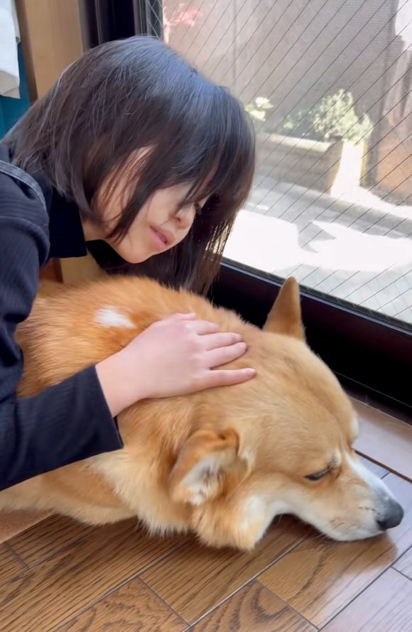 なだめるお姉ちゃん