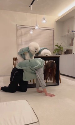 亀になりきる王子くん＆あんじちゃん6