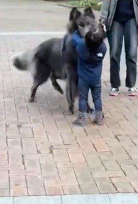 お互いに嬉しそう♪