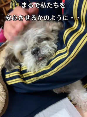 家族に見守られながら…