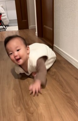ハイハイする赤ちゃん
