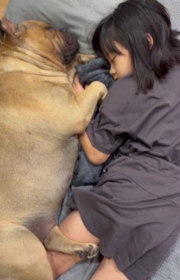 寝るときも一緒