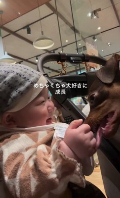微笑ましいふれあい♡