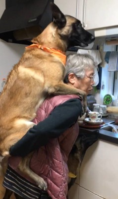 おんぶしてもらうウルルちゃん&シオンちゃん4