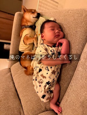 寝相が同じふたり