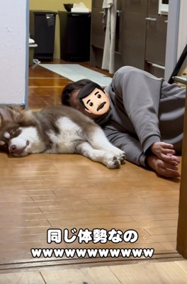 熟睡するふたり