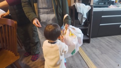 ママ帰ってきた!