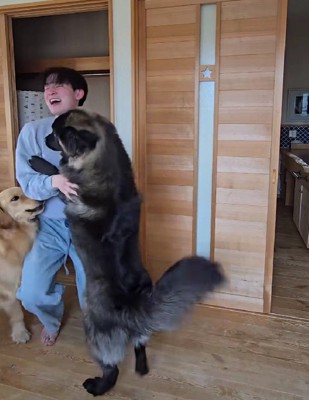 「なんであんなとこにいたの～！！」