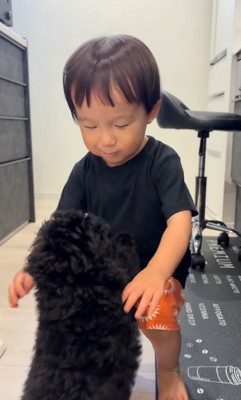「おいで～」「わーい♪」