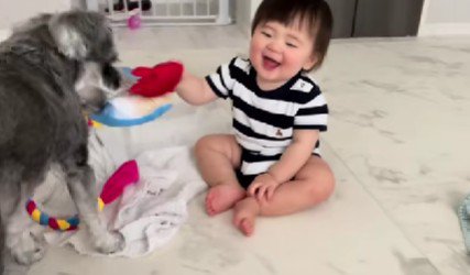 赤ちゃんも思わず笑顔に♪