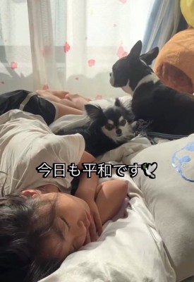 まったりする三人
