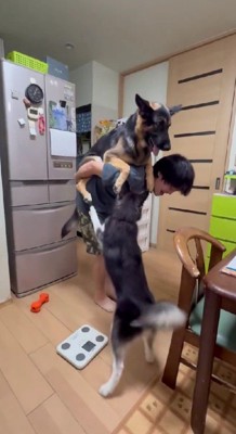 「私もおんぶして！」