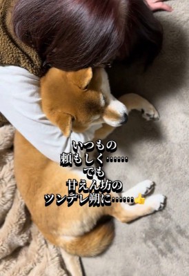 ママさんの愛を受け止める朔くん