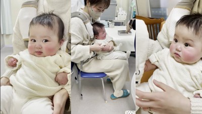 予防接種で大号泣