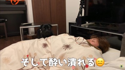 ママさんを介抱するわさび君2