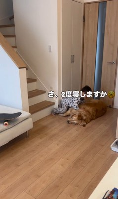 きなこちゃんと二度寝する男の子3