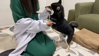 甘噛みしながら熱烈大歓迎！