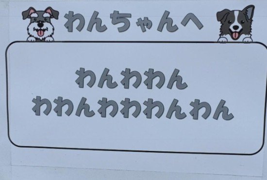 わんこに向けたメッセージでした♡