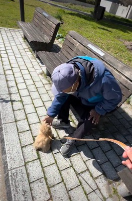 おじいちゃんを発見!!