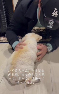 撫でてもらった♡