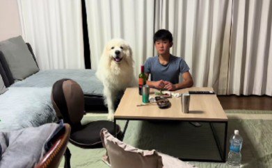 お説教される息子さんと…