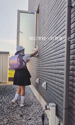 秋田犬のお見送りとお出迎え2