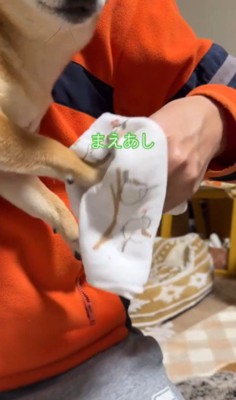 足を拭いたら完成!!