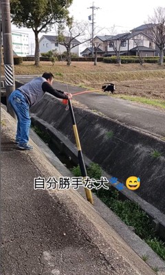 お父さんと定春くんのお散歩5