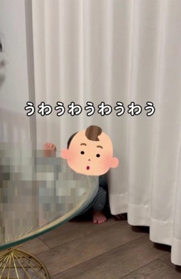 赤ちゃんが真似!!