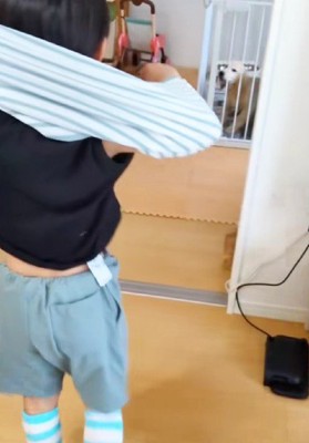 着替えようとしたら…