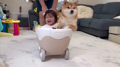 うにくんと2人乗り