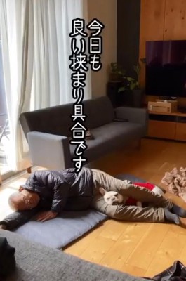 お昼寝するふたり