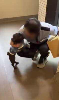 配達員さんも嬉しそう！！