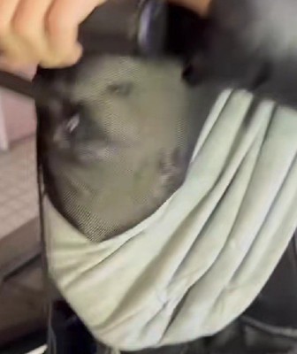 ストッキングをかぶっている！？