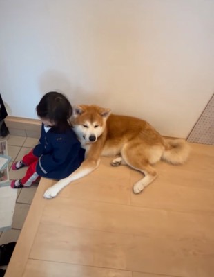 娘さんがゲップ