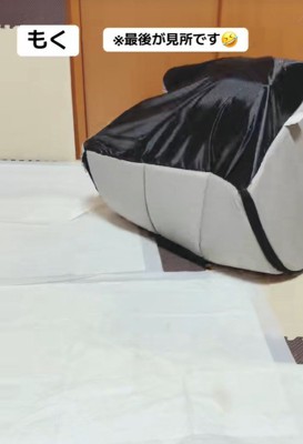 ひっくり返ってしまいました!