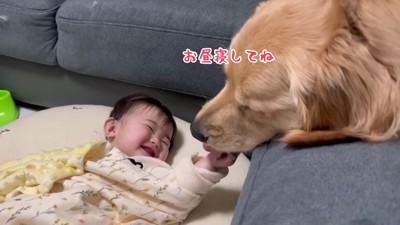 「安心して寝ていいよ」