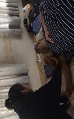 ムギちゃんに気づいたパパ