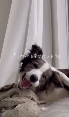 幸せそうな笑顔