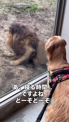 へっぴり腰で退散