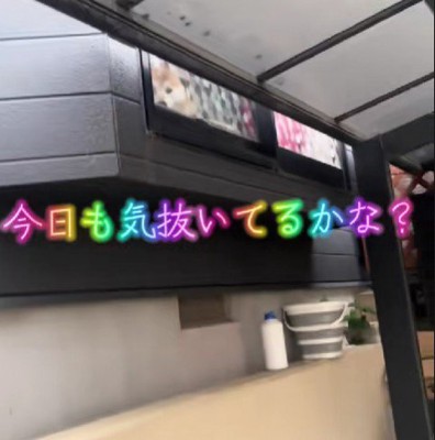 窓に近づいてみると…