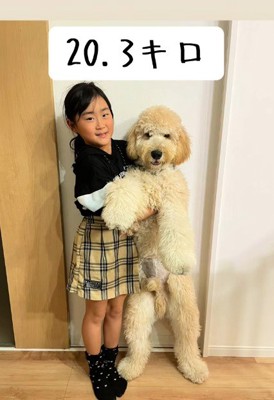 娘さんと並んでもこの通り♡