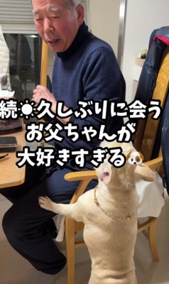 おじいちゃんと久々の再会