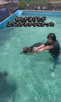 プールで特訓するエースくん4