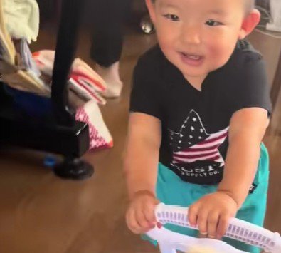 男の子が颯爽と登場！