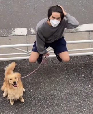 1時間歩いて面会に…