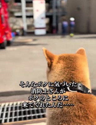 一人の消防士さんが近付いて…