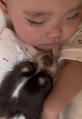 尊すぎる光景にホッコリ