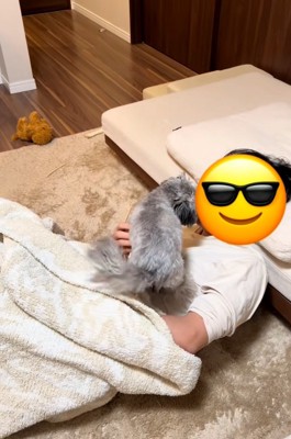 パパを舐めるピーターくん